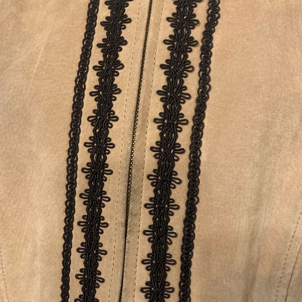 NWOT Vtg JH Collectibles Genuine Leather Suede Embroidered Vest - Picture 8 of 10